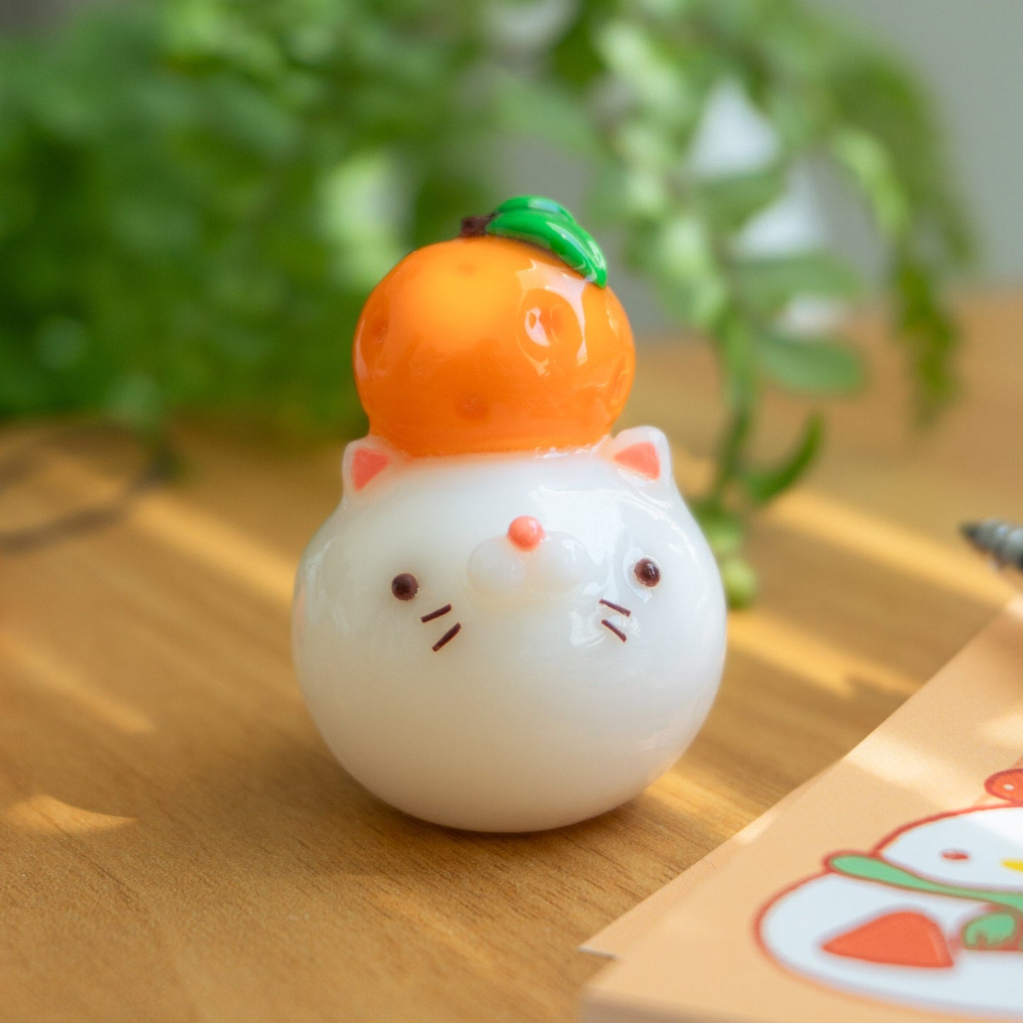 Tangerine Mochi Cat Desk Friend
