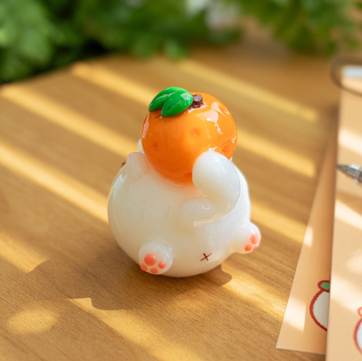 Tangerine Mochi Cat Desk Friend