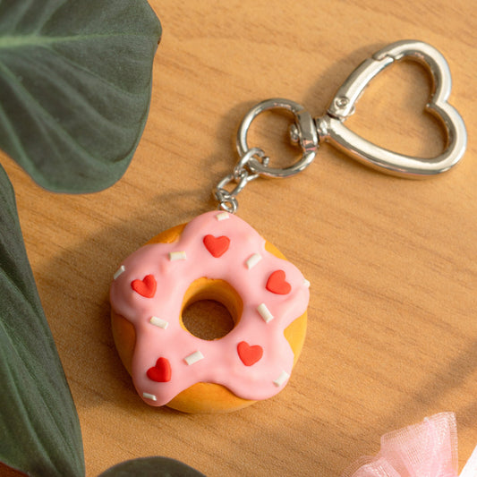 Love You Donut Keychain