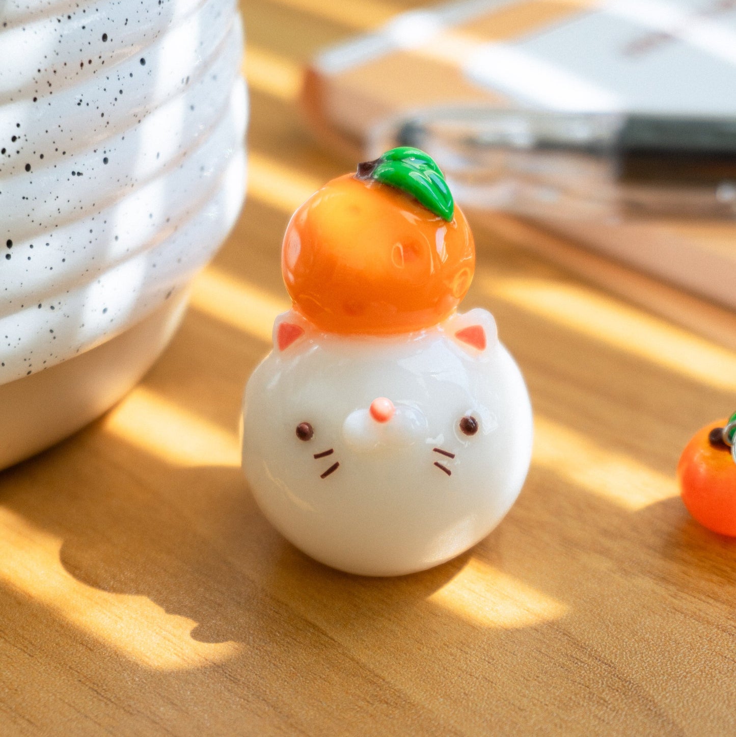 Tangerine Mochi Cat Desk Friend