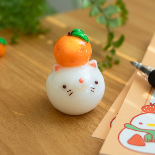 Tangerine Mochi Cat Desk Friend