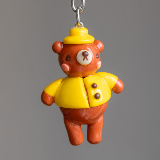 Raincoat Bear Keychain