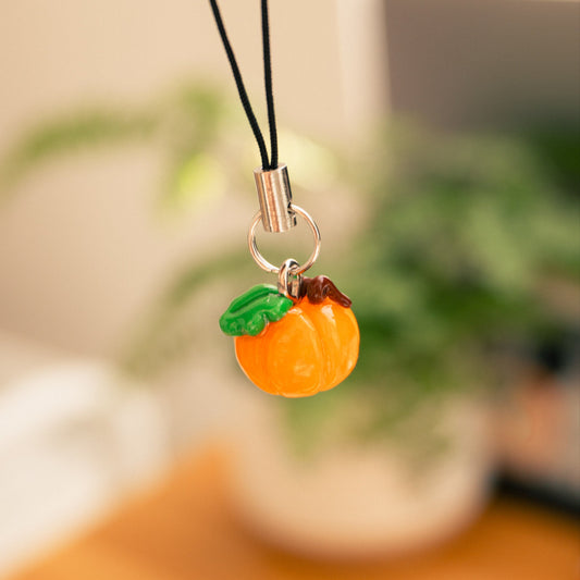 Cozy Pumpkin Phone Charm