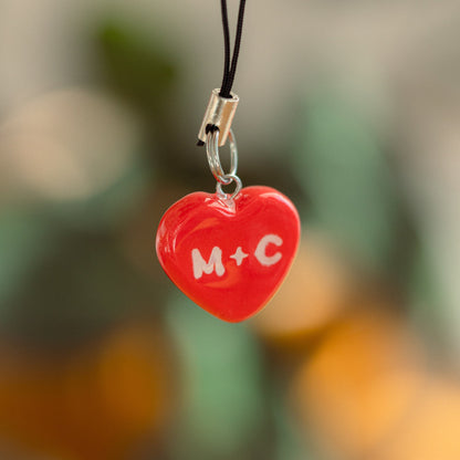 LOVE U Phone Charm (With 2 of Your Initials)