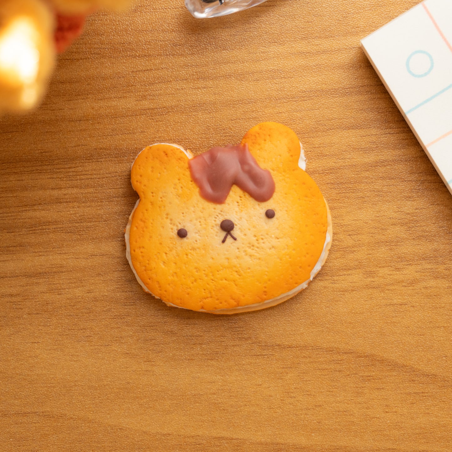 Grumpy Caramel Bear Cookie Magnet