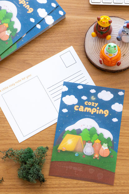 Cozy Camping Post Card / Art Print