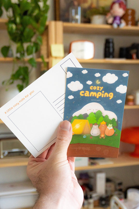 Cozy Camping Post Card / Art Print