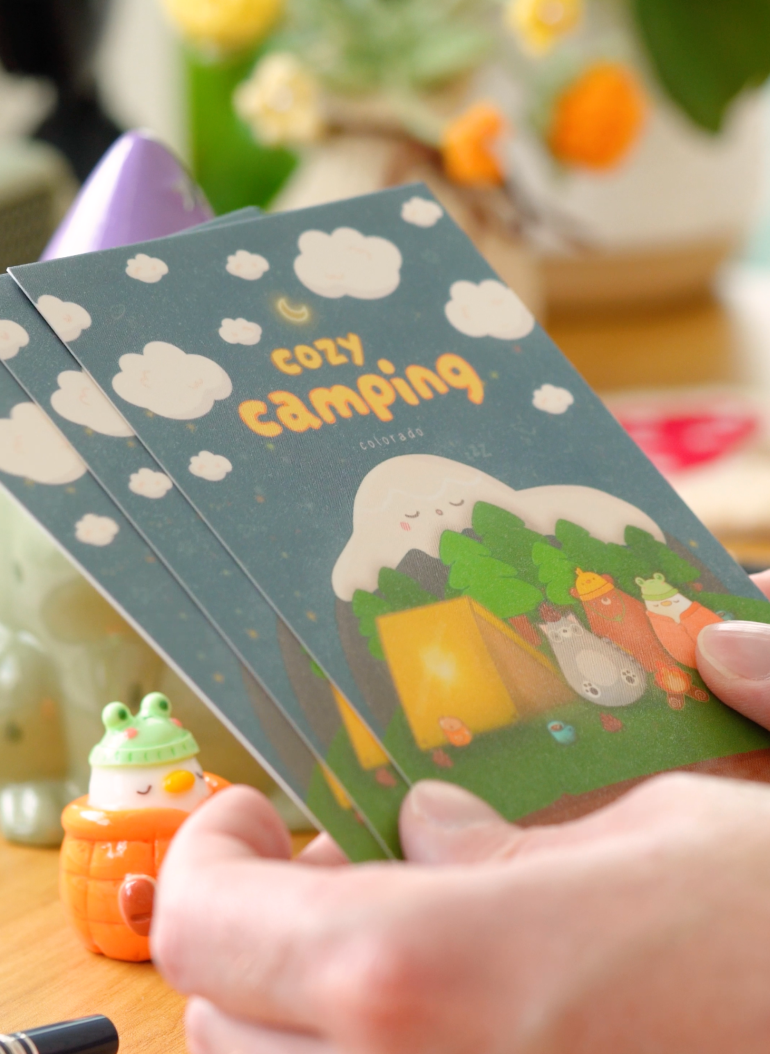 Cozy Camping Post Card / Art Print