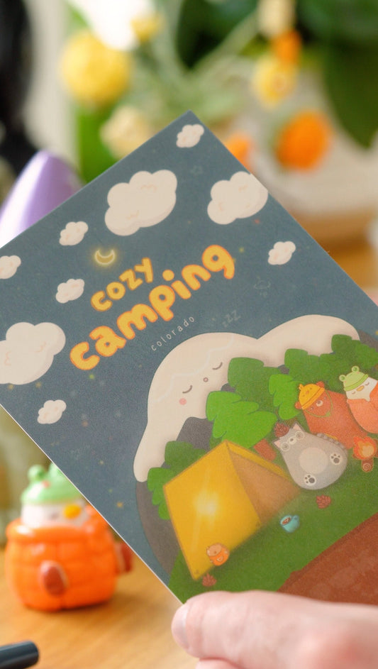 Cozy Camping Post Card / Art Print